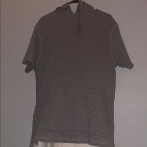 Grey ZINE shortsleeved hoodie